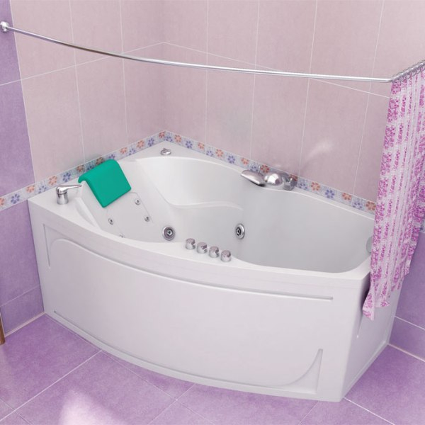 Асимметричная ванна: функциональная нестандартность и оригинальное интерьерное решение
