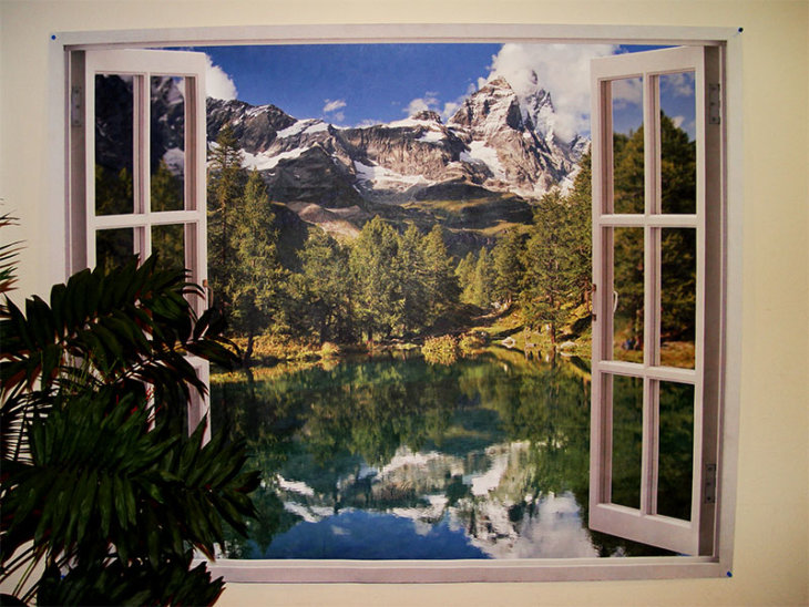 Фотообои вид из окна и всевозможные варианты их использования в интерьере в фото