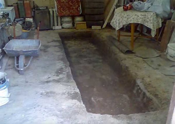 Как сделать смотровую яму в гараже в фото
