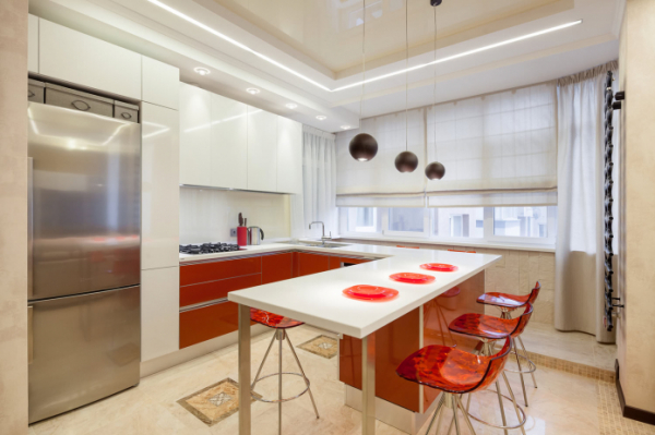 Короткие шторы на кухню: идеи для дизайна, 55+ фото в интерьере