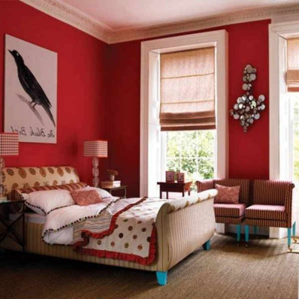 Спальня красного цвета — 81 фото лучших сочетаний для агрессивного цвета
