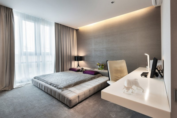 Спальня в современном стиле — 112 фото признаков сочетания элегантности и технологий