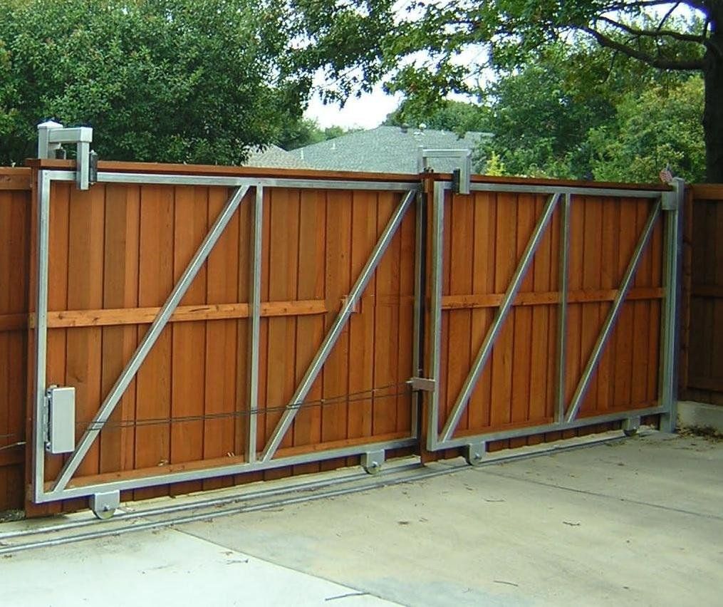 Устройство откатных ворот для дачи и гаража