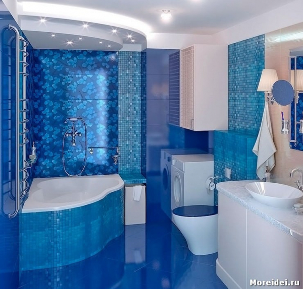 Дизайн стен ванной комнаты: основные принципы