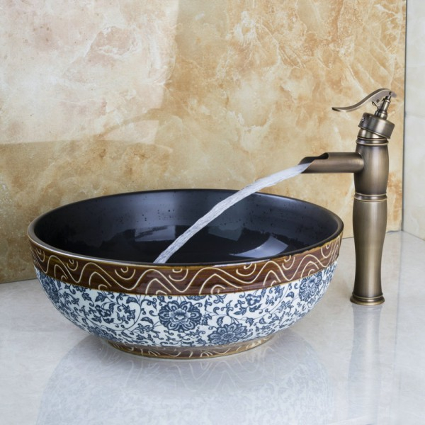 Раковина из искусственного и натурального камня, фаянса, фарфора и других материалов в ванную комнату