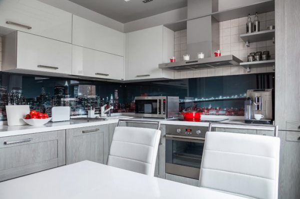 Серый кухонный гарнитур: идеи оформления, 65 фото в интерьере
