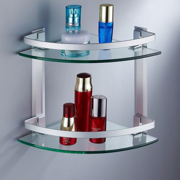 Угловая полка — практичный и функциональный аксессуар для ванной комнаты