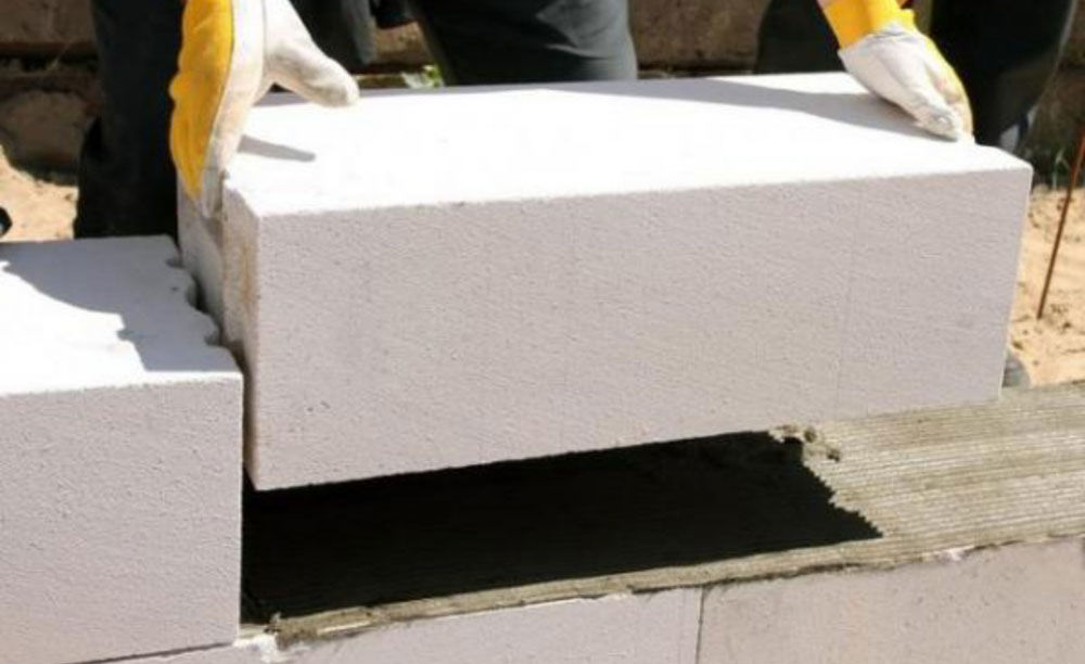 Кладка блоков из ячеистого бетона
